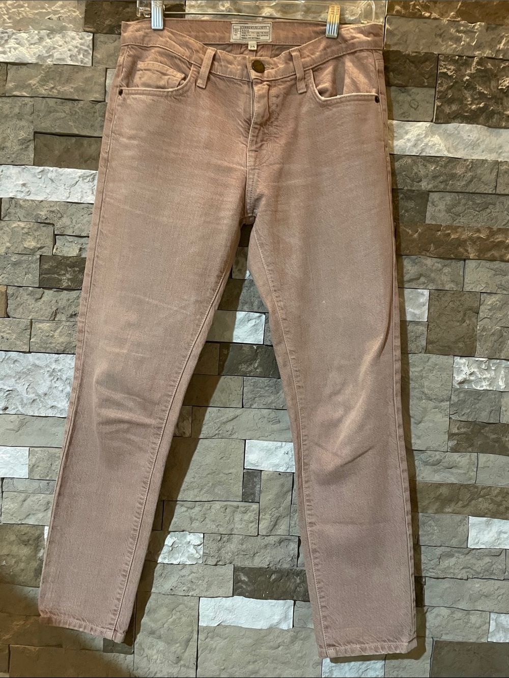 CURRENT/ELLIOTT Women’s Tan Narrow-Legged Jeans  Sz 25